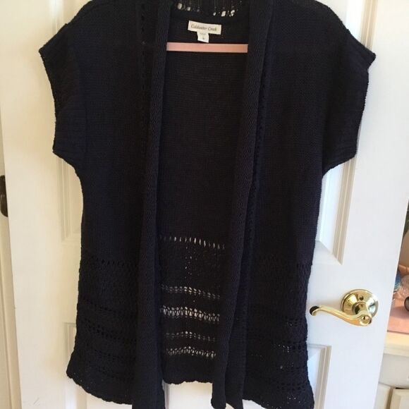 NWOT. Coldwater Creek Women’s 14/L Black Vest - Picture 3 of 9